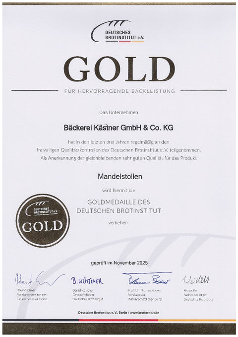 Almond Stollen in a box